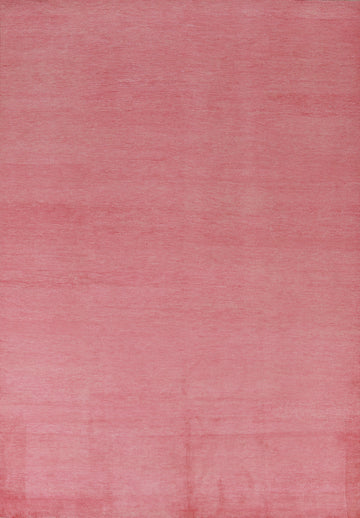Contemporary Pink Gabbeh Vegetable Dye Area Rug 6x9