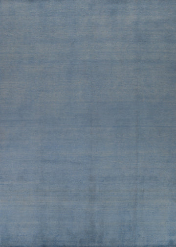 Light Blue Gabbeh Vegetable Dye Area Rug 9x12
