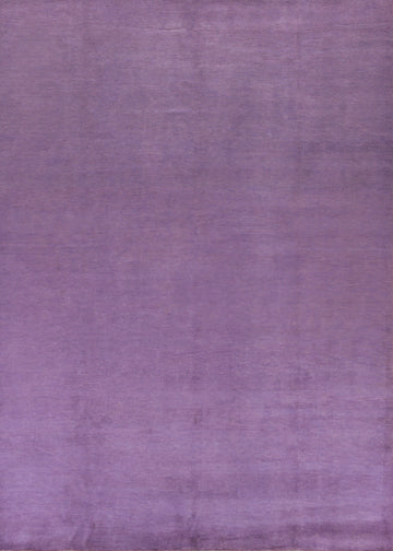 Vegetable Dye Lilac Purple Gabbeh Persian Area Rug 8x11