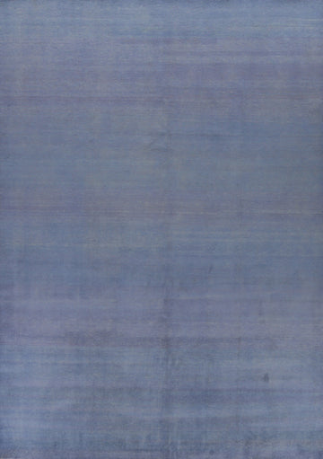 Blue Purple Gabbeh Vegetable Dye Area Rug 10x13