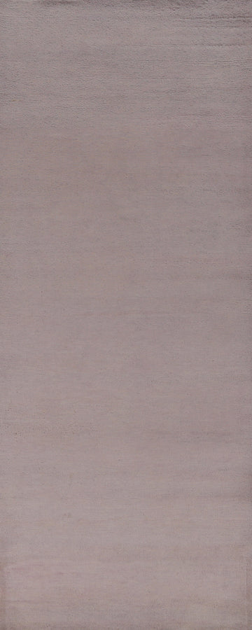 Lavender Purple Wool Gabbeh Vegetable Dye Runner Rug 3x10