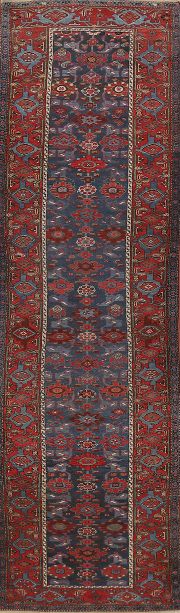 Antique Vegetable Dye Heriz Bakhshayesh Persian Runner Rug 3x16