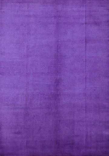 Vegetable Dye Purple Royal Gabbeh Persian Area Rug 9x12