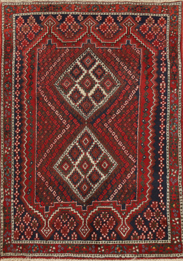 Handmade Wool Geometric Sirjan Persian Rug 3x5