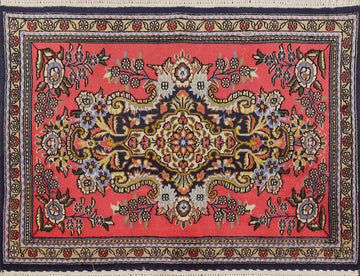 Vegetable Dye Handmade Wool Qum Persian Rug 2x3