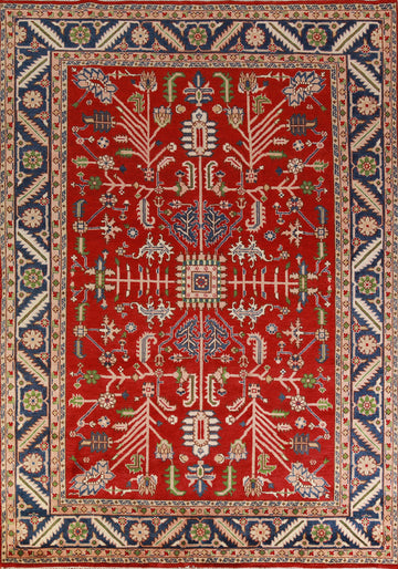 Handmade Red Heriz Serapi Oriental Area Rug 9x12