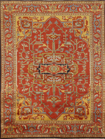 Handmade Wool Heriz Serapi Oriental Area Rug 8x10