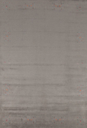 Handmade Gray Gabbeh Indian Area Rug 9x12