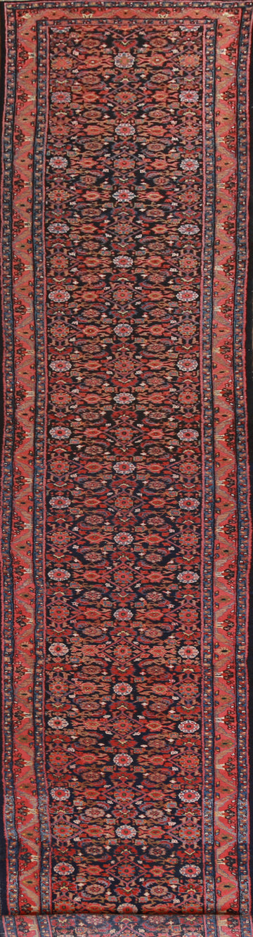 Vegetable Dye Wool Mahal Persian Runner Rug 3x19