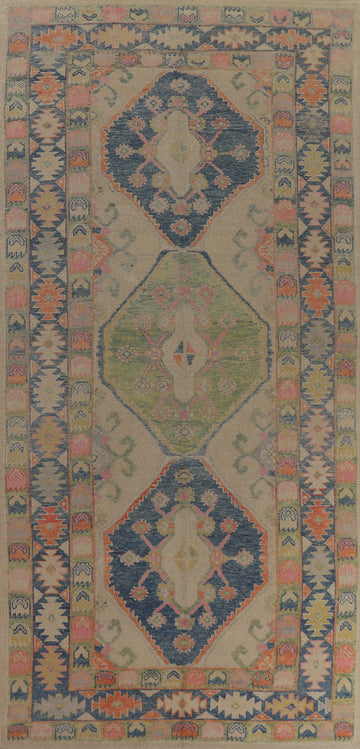 Vegetable Dye Oushak Turkish Area Rug 6x14