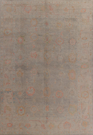 Vegetable Dye Oushak Turkish Area Rug 10x13