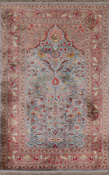Pre-1900 Antique Hereke Vegetable Dye Turkish Rug 3x5