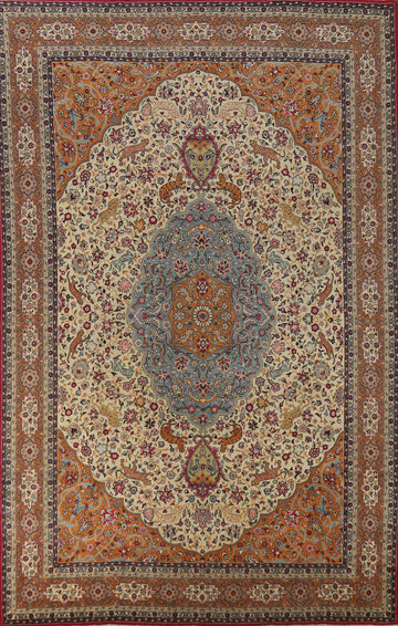 Vegetable Dye Wool Tabriz Persian Area Rug 8x12