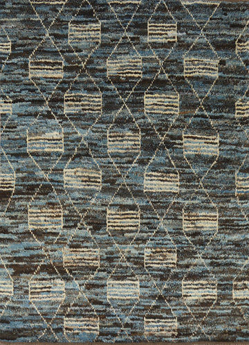 All-Over Geometric Moroccan Oriental Rug 5x7