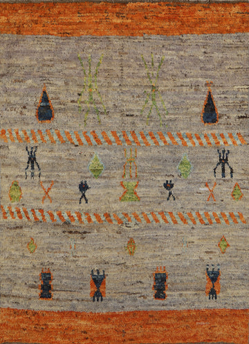 Tribal Wool Moroccan Oriental Rug 5x6