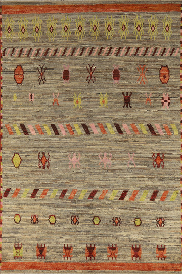 Handmade Moroccan Oriental Area Rug 7x10