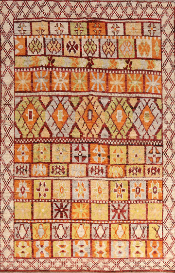 Geometric Moroccan Oriental Area Rug 7x10