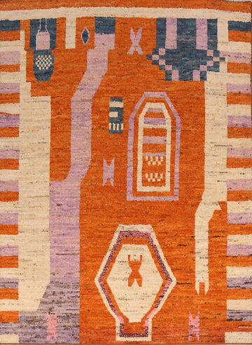 Handmade Moroccan Oriental Area Rug 8x10