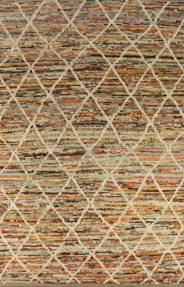 Trellis Wool Moroccan Oriental Area Rug 7x10