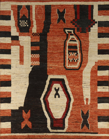 Handmade Moroccan Oriental Area Rug 8x10