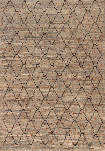 All-Over Trellis Moroccan Oriental Rug 4x6