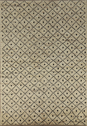 All-Over Trellis Moroccan Oriental Area Rug 7x10