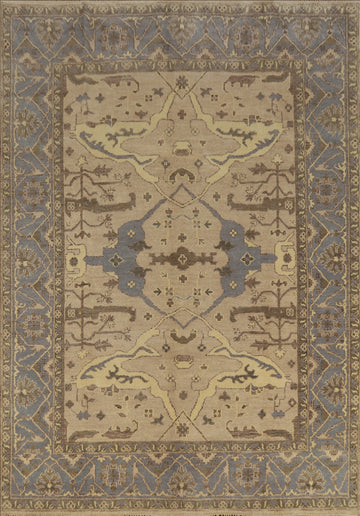 Camel Tone Wool Oushak Indian Area Rug 8x10