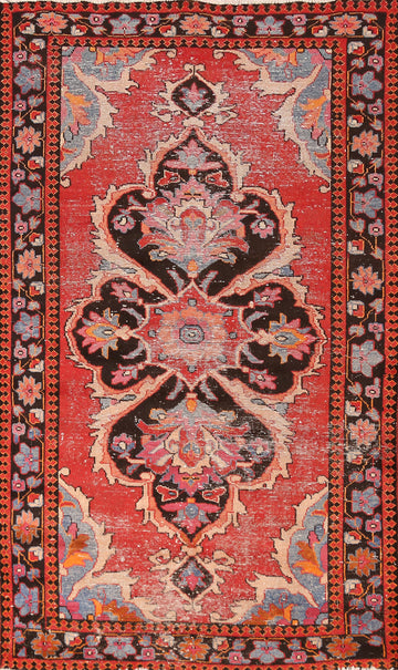 Vintage Wool Lori Persian Rug 4x7