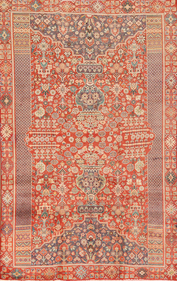 Handmade Shiraz Kashkoli Persian Area Rug 5x8