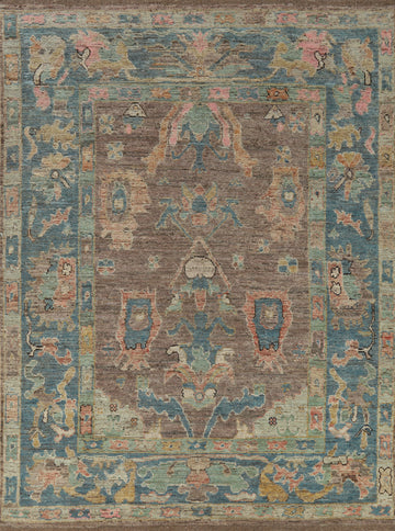 Handmade Wool Oushak Turkish Area Rug 8x10