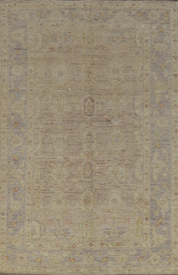 Handmade Wool Oushak Turkish Area Rug 6x9