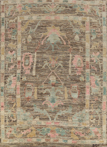 Vegetable Dye Oushak Turkish Area Rug 8x10