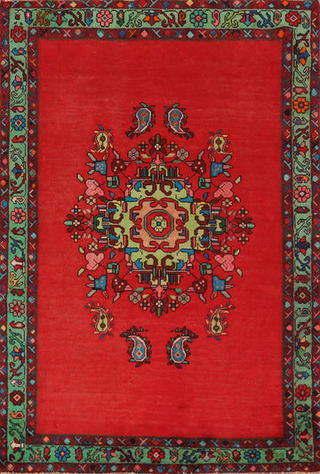 Medallion Wool Shiraz Persian Rug 4x6