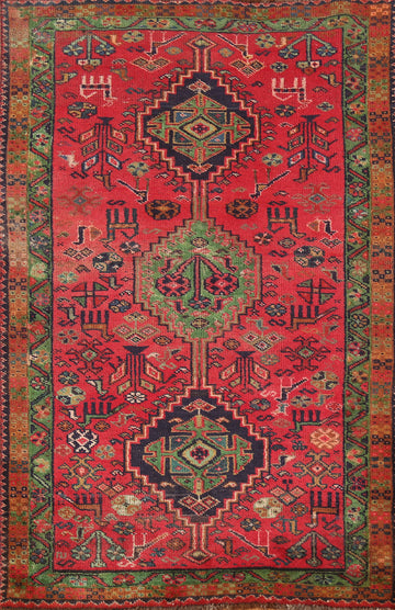 Vintage Wool Shiraz Persian Rug 3x5