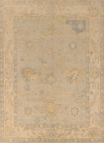 Vegetable Dye Oushak Turkish Area Rug 8x10