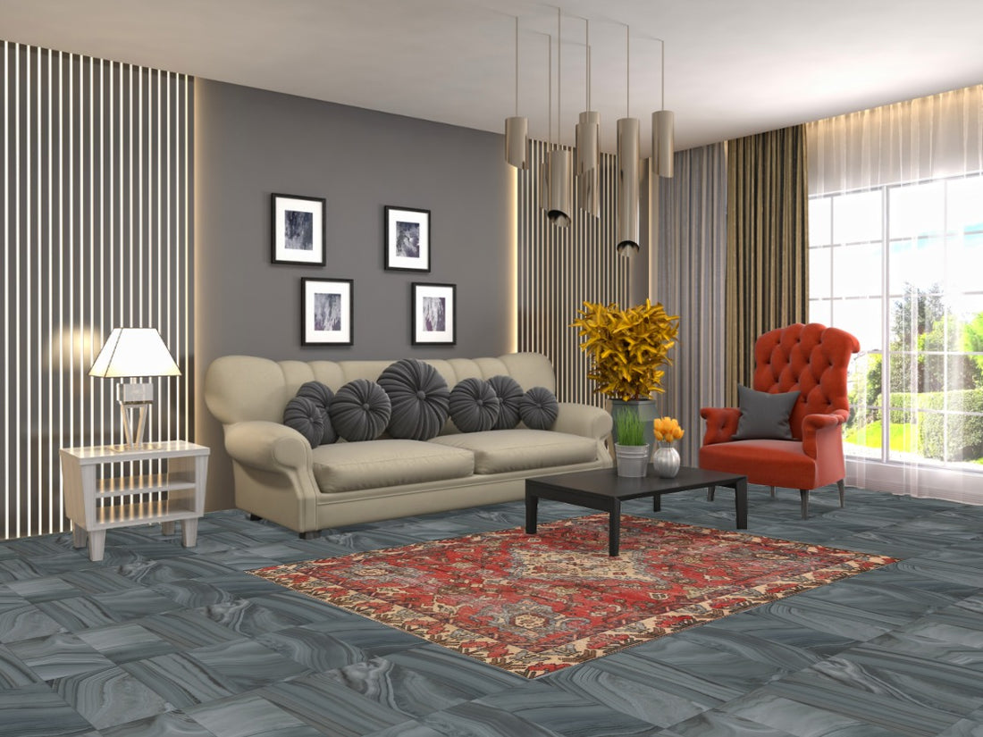 Handmade Wool Bakhtiari Persian Rug 5x6