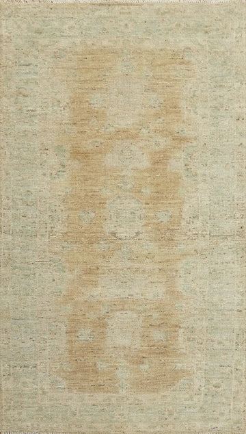 Vegetable Dye Oushak Turkish Foyer Rug 3x6