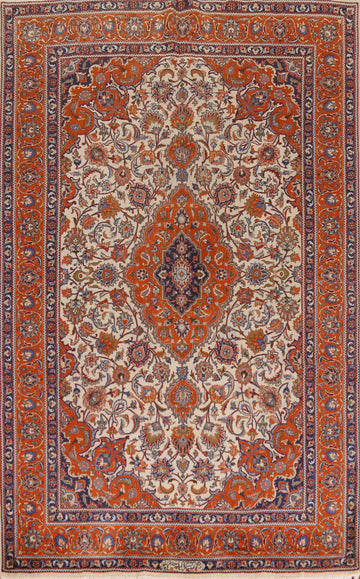 Traditional Floral Kashmar Persian Area Rug 6x10