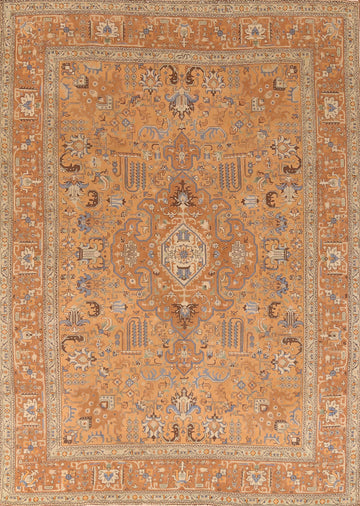 Geometric Wool Tabriz Persian Area Rug 8x11