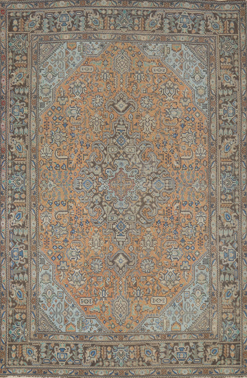 Vintage Wool Tabriz Persian Area Rug 6x10