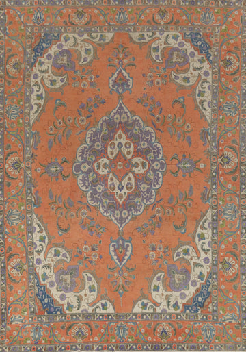 Traditional Wool Tabriz Persian Area Rug 9x13