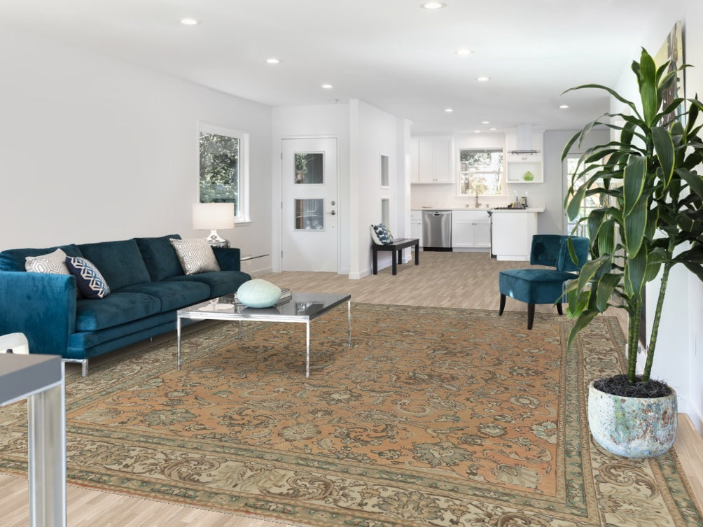 Handmade Floral Tabriz Persian Area Rug 10x13