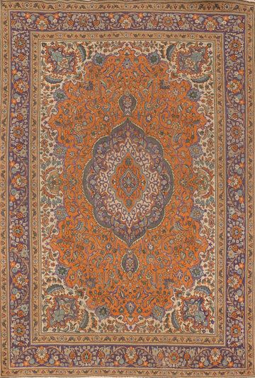 Traditional Floral Tabriz Persian Area Rug 8x11