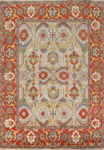 Geometric Heriz Serapi Indian Area Rug 8x10