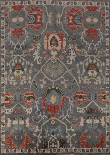 Handmade Gray Heriz Serapi Indian Area Rug 8x10