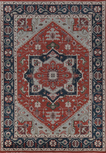 Geometric Wool Oushak Indian Area Rug 9x12