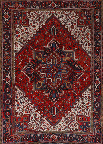 Geometric Heriz Persian Area Rug 8x11
