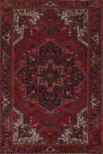 Vintage Heriz Persian Area Rug 8x11