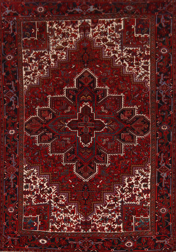 Geometric Heriz Persian Area Rug 8x10