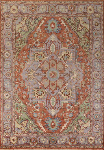 Geometric Heriz Serapi Indian Area Rug 9x12